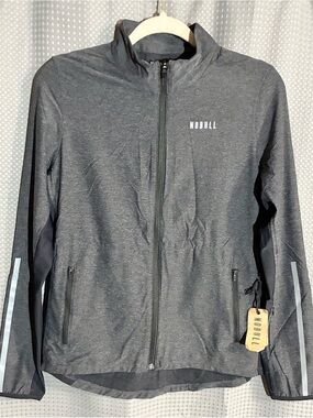 NOBULL Men's Dark Gray Full-Zip Performance Jacket Sz M Athletic Wear Gorpcore